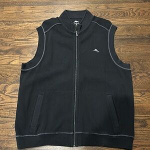 Tommy Bahama men’s ribbed vest - black Large